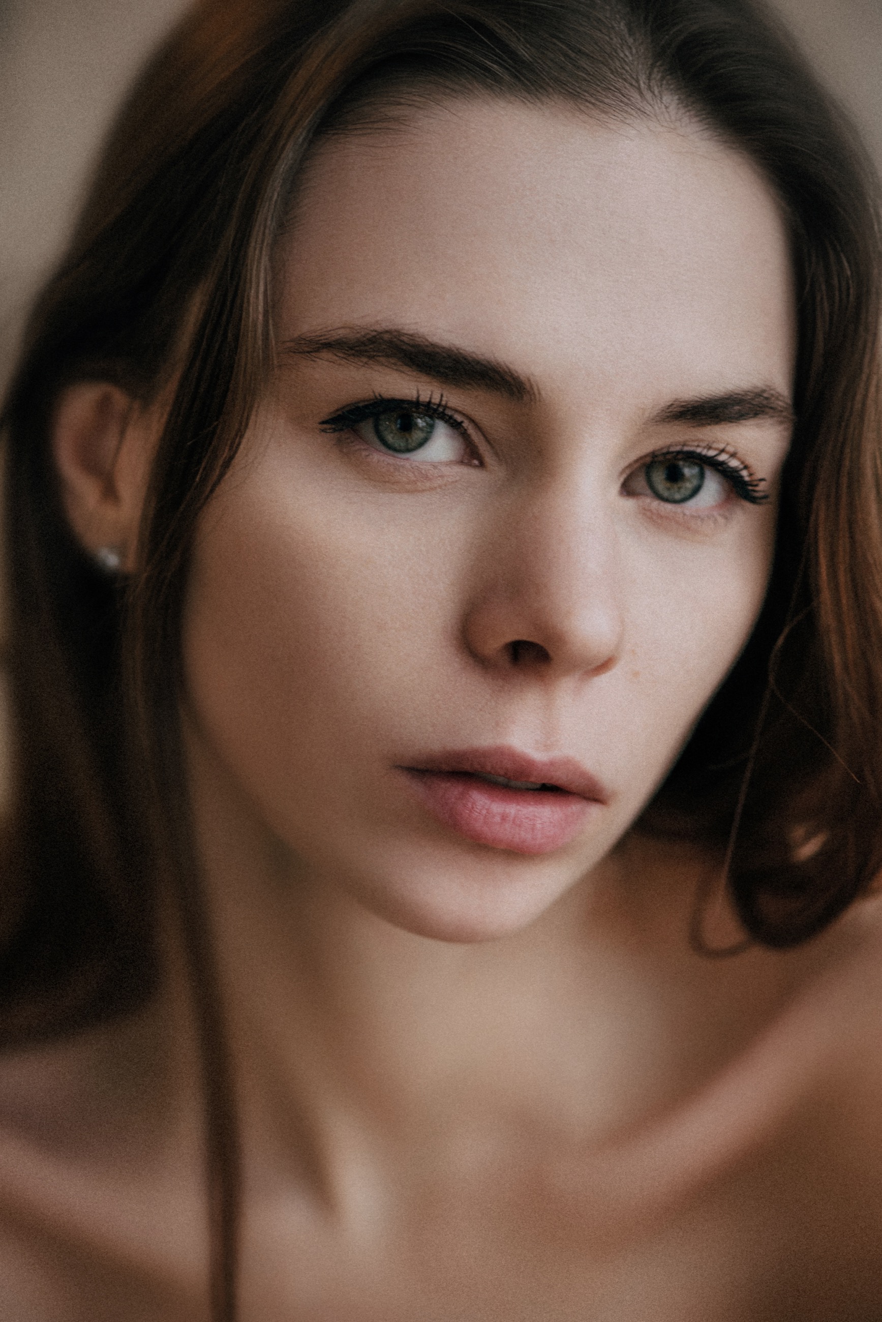 Close-up beauty portrait of Milana Mayes