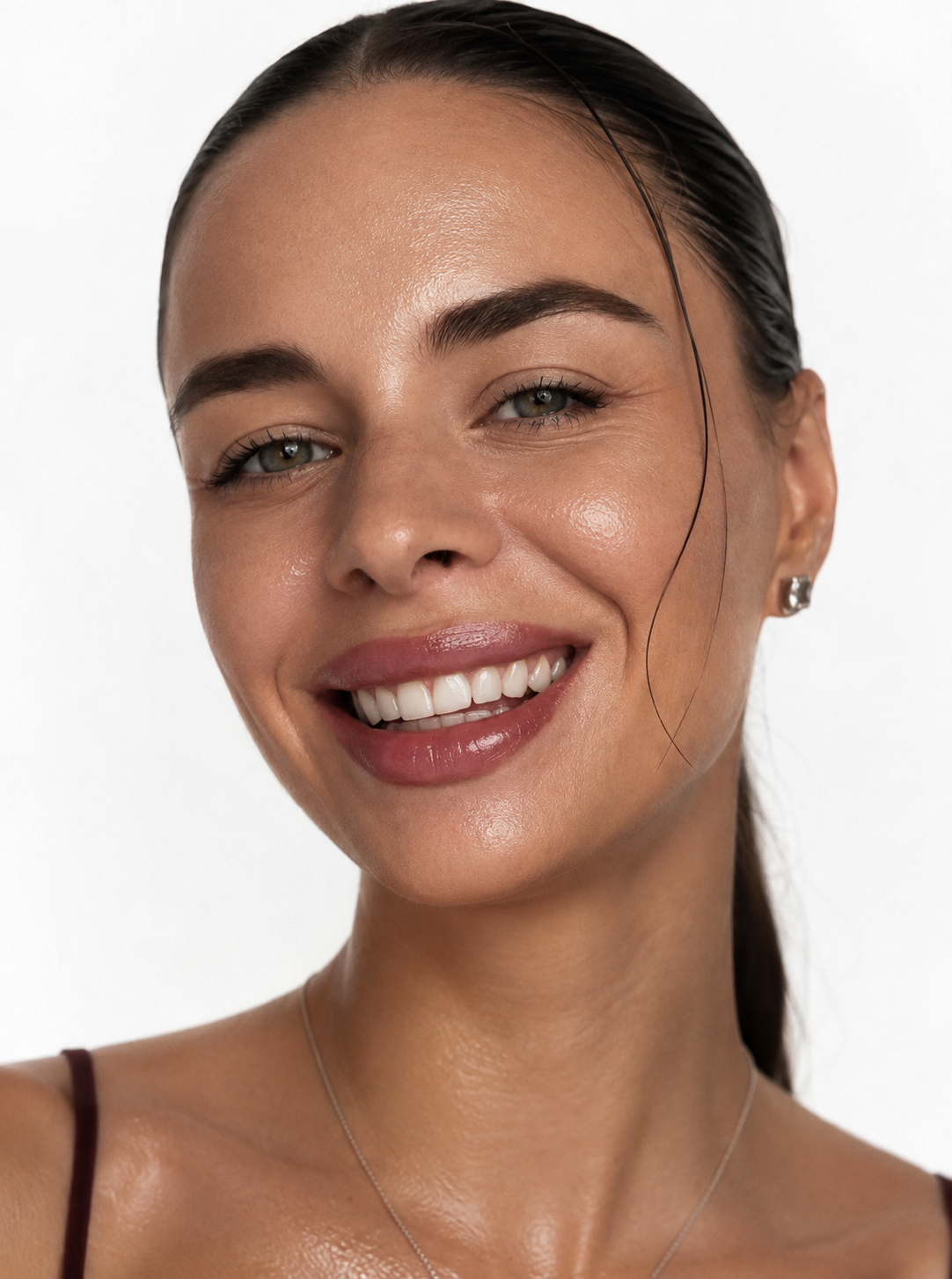 Studio beauty portrait of Milana Mayes